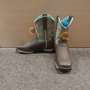 Corral Ladies Chocolate with Mint Hydro Resist Work Western Boots